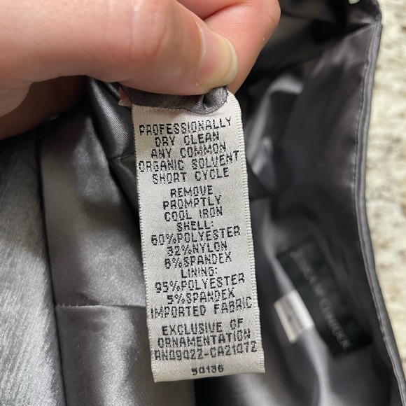 JESSICA McCLINTOCK Metallic One-Shoulder Dress - Picture 15 of 15